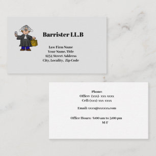 Barrister oder Solicitor Business Card  Visitenkarte