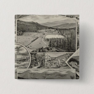 Barron & Merrill's White Mountain Häuser, NH Button