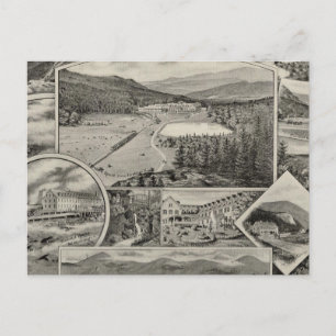 Barron & Merrill's White Mountain Häuser, NH Postkarte