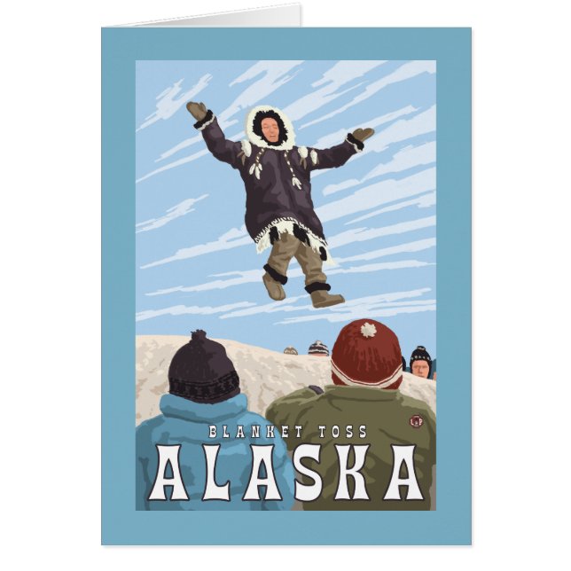 Barrow, Alaska Blanket Toss Vintage Travel (Vorne)