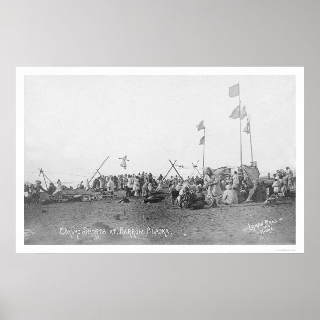 Barrow Alaska Eskimo Sports 1909 Poster (Vorne)