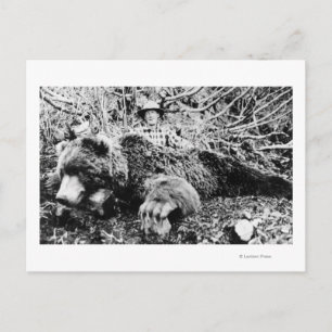 Barr's Bär über 10 Fuß lang, Alaska Postkarte