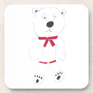 Barry Bear Square Untersetzer