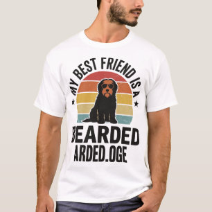Barry Collie Vintage-Sonnenuntergang Hundeliebhabe T-Shirt