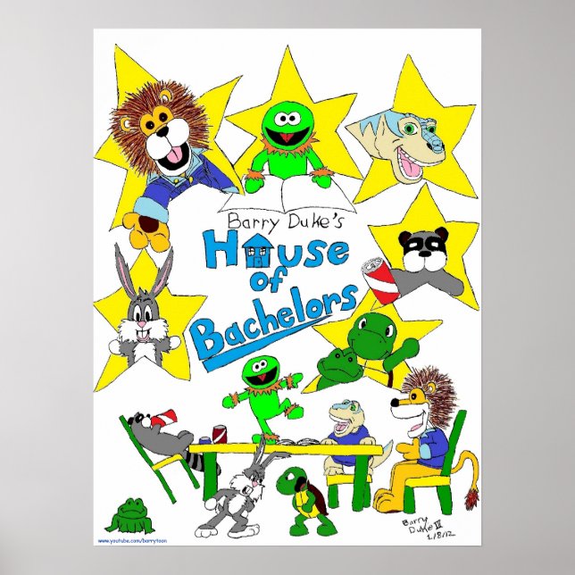 Barry Duke's House of BACHELORS Poster (Vorne)