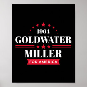 Barry Goldwater Hemd Republikaner 1964 Kampagne Poster