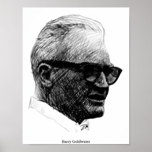 Barry Goldwater Sketch Poster