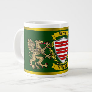 Barry Irish Shield & Griffins Jumbo-Tasse