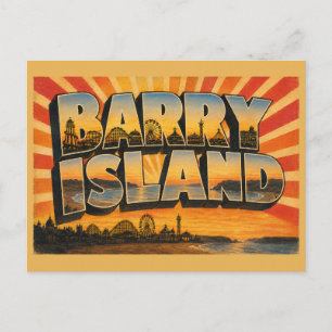 Barry Island Wales Vintage Reise Postkarte