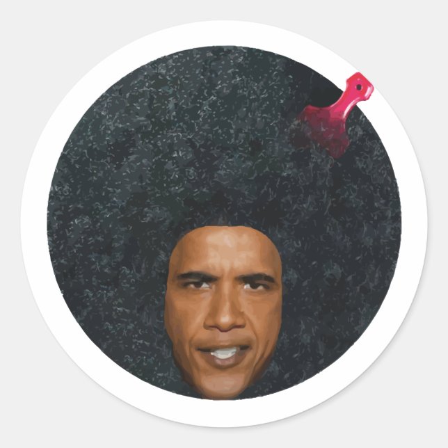 Barry ist der Coolstste Präsident aller Zeiten Runder Aufkleber (Vorderseite)