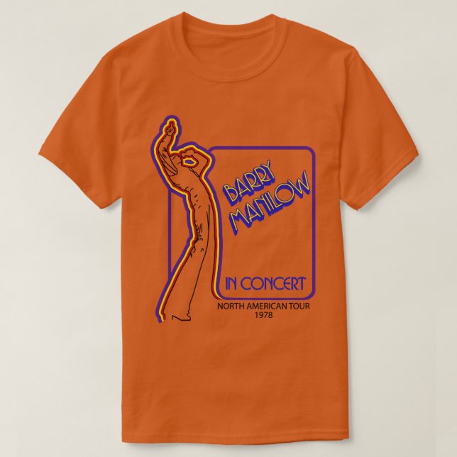 Barry Manilow im Konzert T-Shirt (Design vorne)
