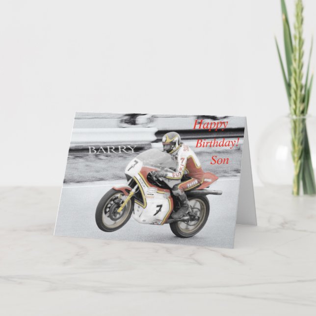 Barry Sheene Karte (Vorderseite)