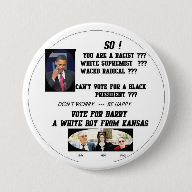 BARRY VON KANSAS BUTTON (Vorderseite)