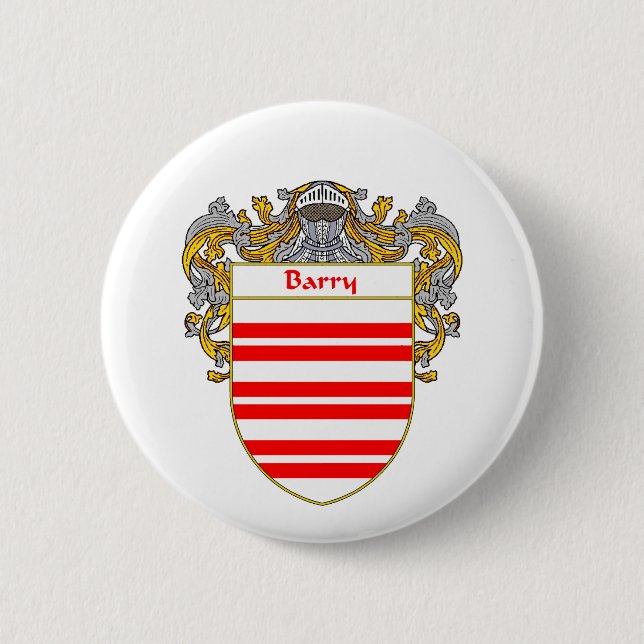 Barry-Wappen/Familienwappen (überzogen) Button (Vorderseite)