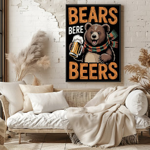 Bars Bere Beers Festivals Illustration Poster