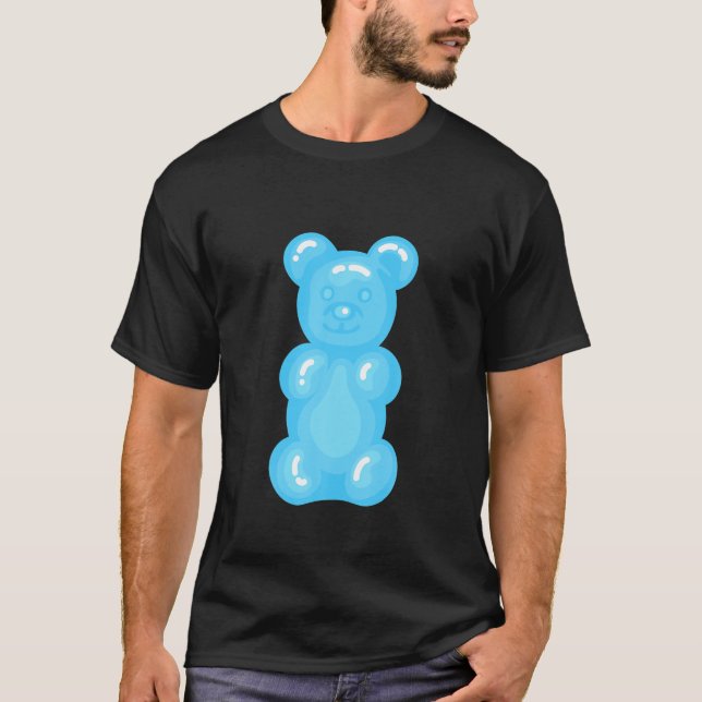 Bars Children Light Blue Liebhaber Gummy Bären T-Shirt (Vorderseite)