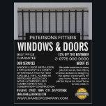 Bars & Shutter, Fensterheber und Türbeschläger Flyer<br><div class="desc">Bars & Shutters,  Flyer von Window & Door Fitter Company Werbung durch den Business Card Store.</div>