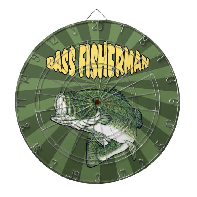 Barsch-Angler-Dartboard Dartscheibe (vorne)