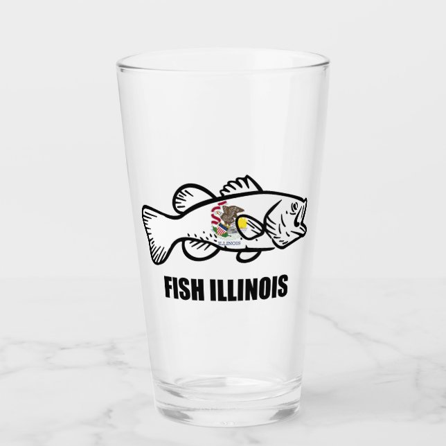 Barsch Illinois Barsch Glas (Vorderseite)