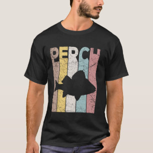 Barsch Vintage Meeresfrüchte Fischer Retro Barsch T-Shirt