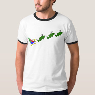 Barschangeln-WeihnachtsPferdeschlitten T-Shirt
