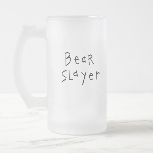 BärSlayer Mattglas Bierglas (Links)