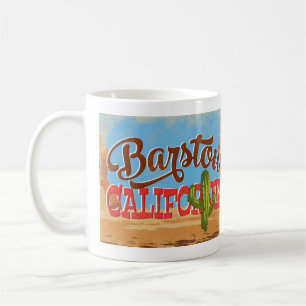 Barstow California Cartoon Desert Retro Travel Kaffeetasse