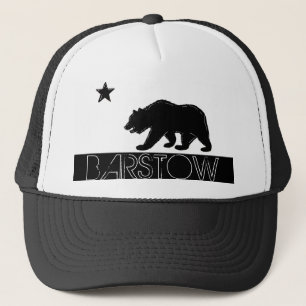 Barstow California Schwarz-weiße Flagge Truckerkappe