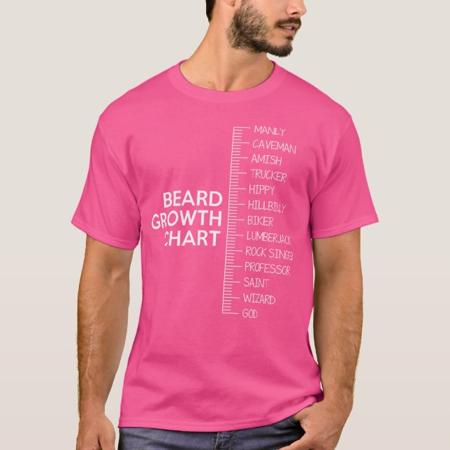 Bart Bartwuchsdiagramm T-Shirt (Vorderseite)