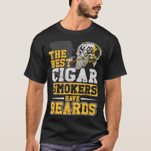 Bart Bearded Man Cigar Die besten Zigarrenraucher  T-Shirt