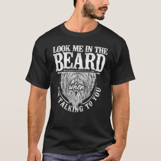 Bart bearded man sieht mich in den Bart, wenn ich T-Shirt
