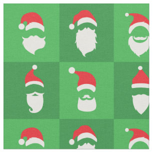 Bart des Weihnachtsmanns Stoff