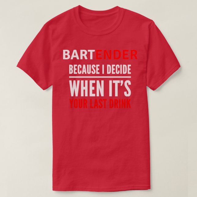 Bart Ender T-Shirt (Design vorne)
