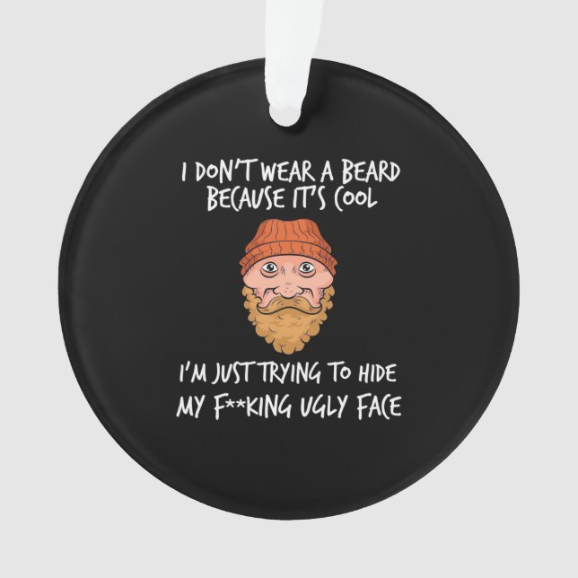 Bart Es ist Cool Ornament (Vorderseite)