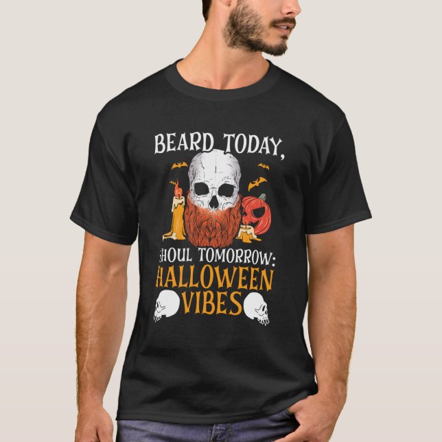 Bart Halloween Trick oder Treat Mustache Bart T-Shirt (Vorderseite)