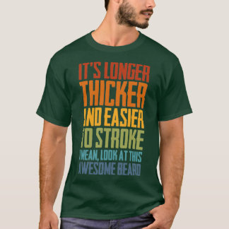 Bart länger dicker und leicht bartgerechtes Gesche T-Shirt