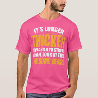 Bart länger dicker und leicht bärtige Geschenke T-Shirt