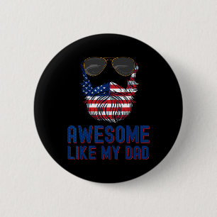 Bart Phantastisch wie mein Vater 4. Juli Patriot Button