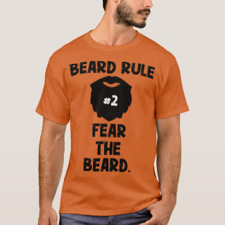 Bart Regel 2 Angst der Bart Funny Beard Geschenk T-Shirt