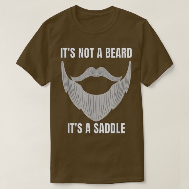 Bart Saddle Funny Bearded Funcell 1 T-Shirt (Design vorne)