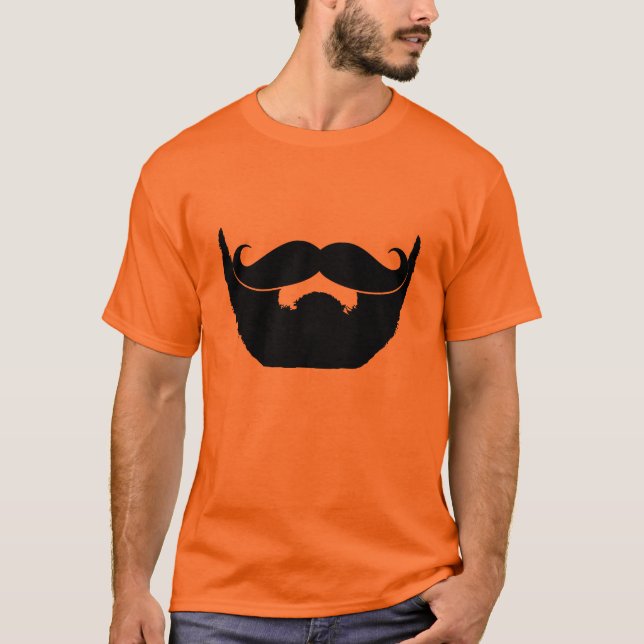 Bart und Mustache T-Shirt (Vorderseite)