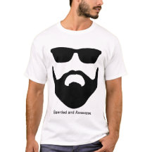 Bart und Sonnenbrille T - Shirt