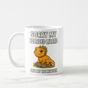 Bartagame Hat Meine Hausaufgaben Gefressen Lustige Kaffeetasse