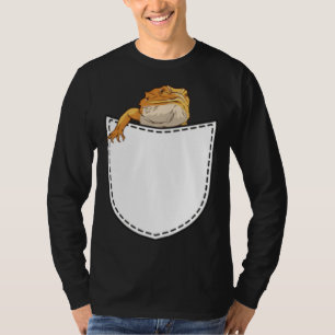 Bartagame in künstlicher Brusttasche Reptil Li T-Shirt