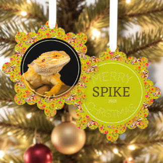 Bartagame Weihnachten Personalisiert Ornament Karte