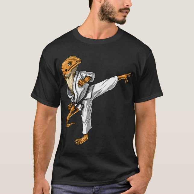 Bartagamen Karate T-Shirt (Vorderseite)