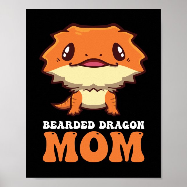 Bartagamen-Mama Poster (Vorne)