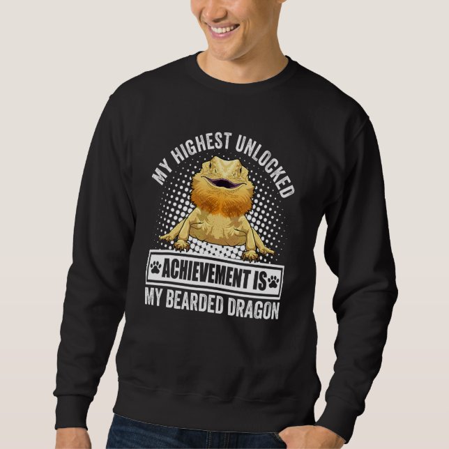 Bartagamenbesitzer Bartagame Reptil Sweatshirt (Vorderseite)