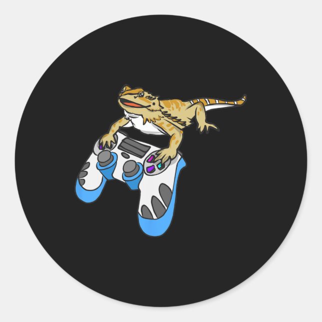 Bartard Dragon Bartded Dragons Lizard Runder Aufkleber (Vorderseite)
