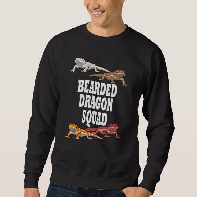 Bartard Dragon Squad Ironic Team Lizard Sweatshirt (Vorderseite)